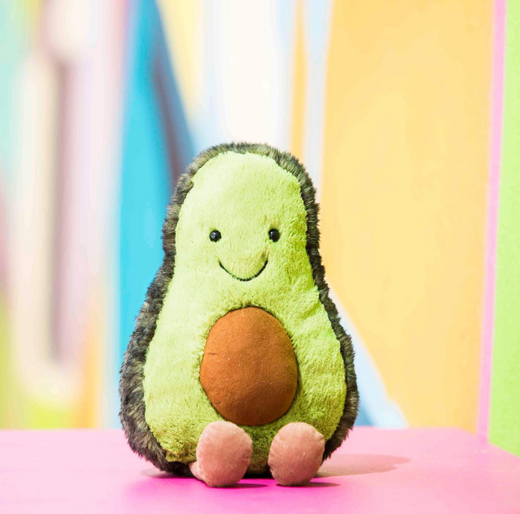 Kuschelige Avocado mit Gesicht von Jellycat
