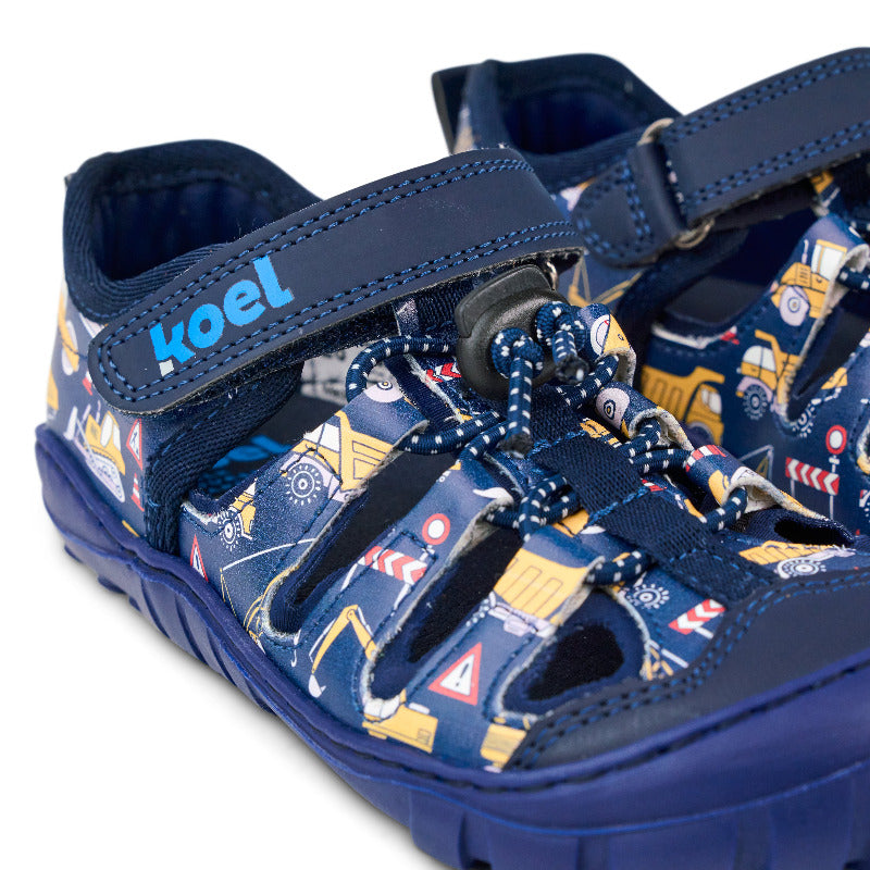 Koel Barefoot Madison 2.0 vegane Barfuß-Sandale Traktor Dunkelblau