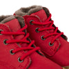Koel Barefoot Bill Nubuk Barfuß-Winterschuh mit Lammfell Rot