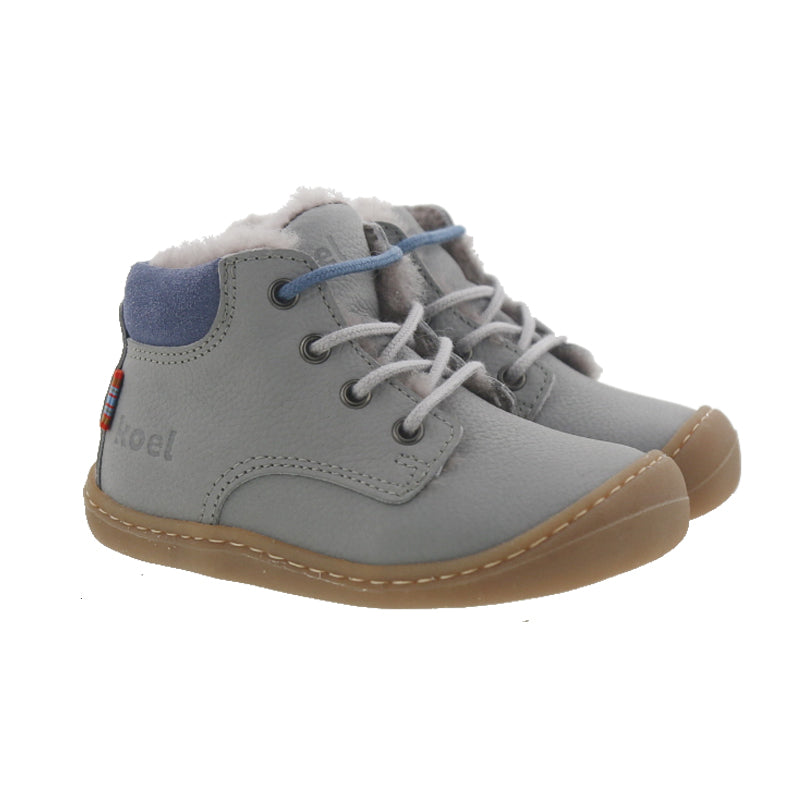 Koel Barefoot Bill Nubuk Barfuß-Winterschuh mit Lammfell Grey