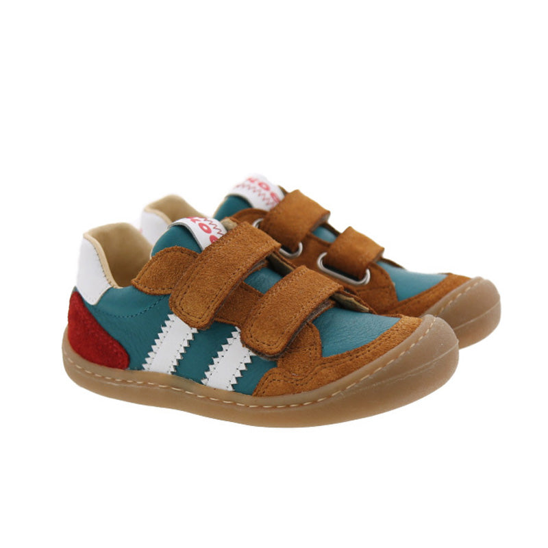 Koel Barefoot Bali Suede Barfuß-Sneaker mit Klettverschluss Olive - keks.