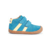 Koel Barefoot David Suede Barfußschuh mit Klettverschluss Cyan