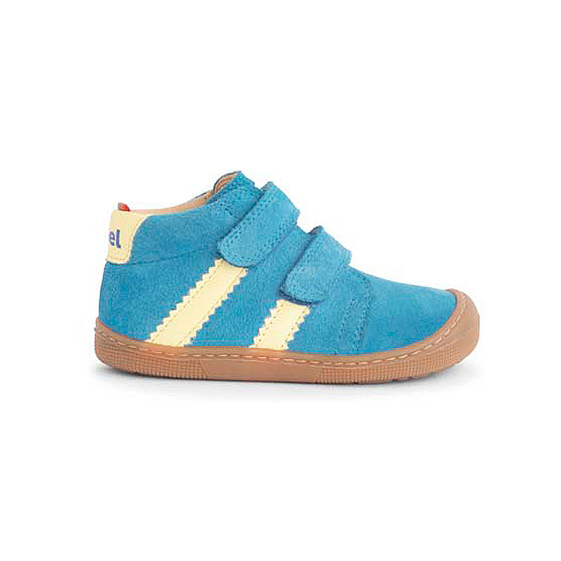 Koel Barefoot David Suede Barfußschuh mit Klettverschluss Cyan