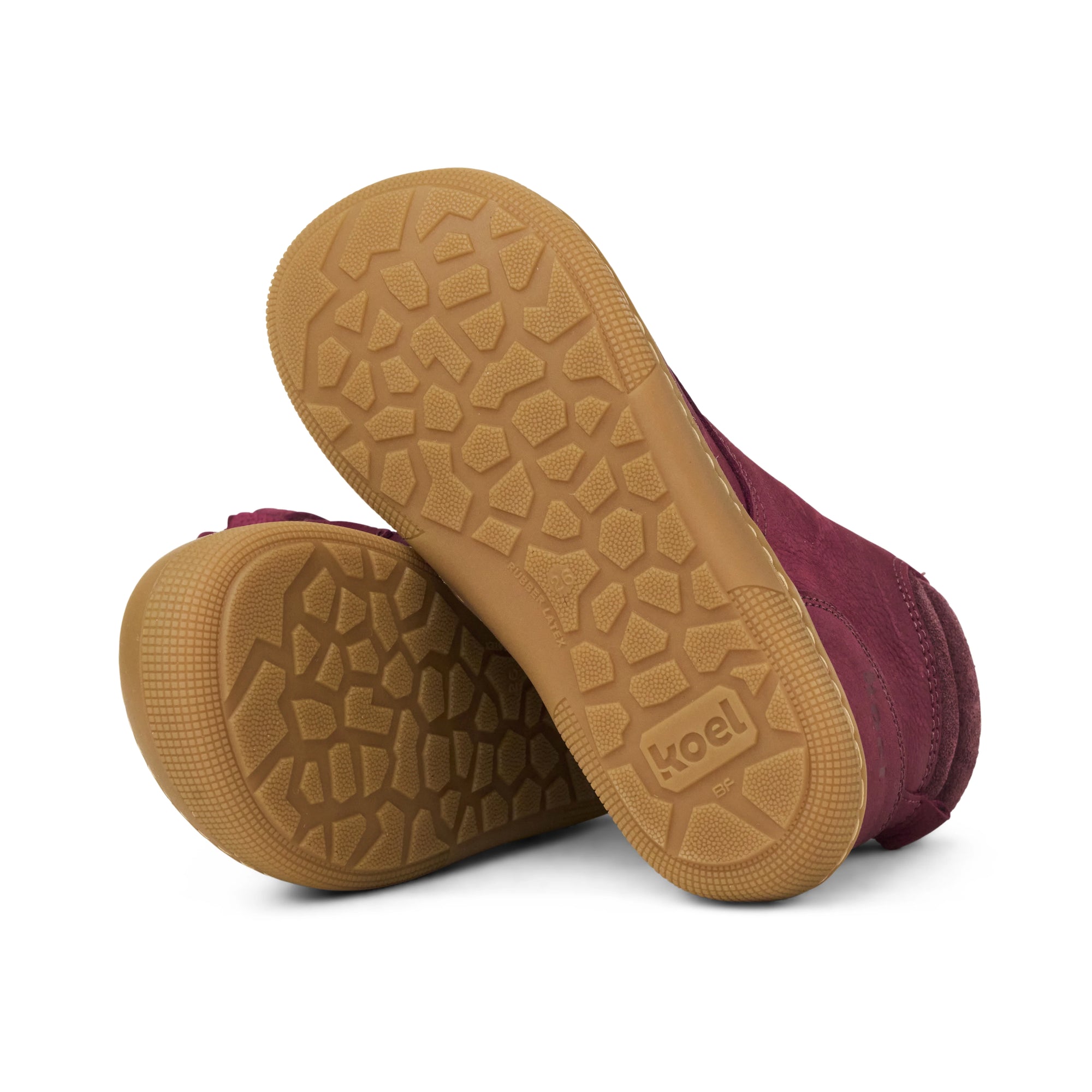 Koel Barefoot Darius Wool Barfuß-Winterstiefel zum Schnüren Bordo Lammfell-Futter - keks.