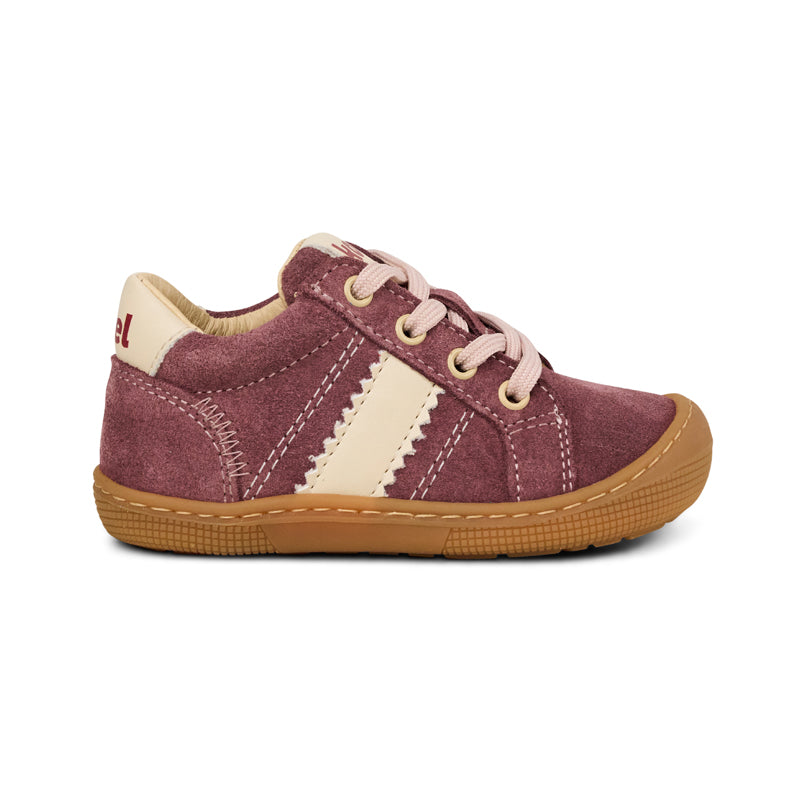 Koel Barefoot Dallas Suede Barfußschuh zum Schnüren Old Pink