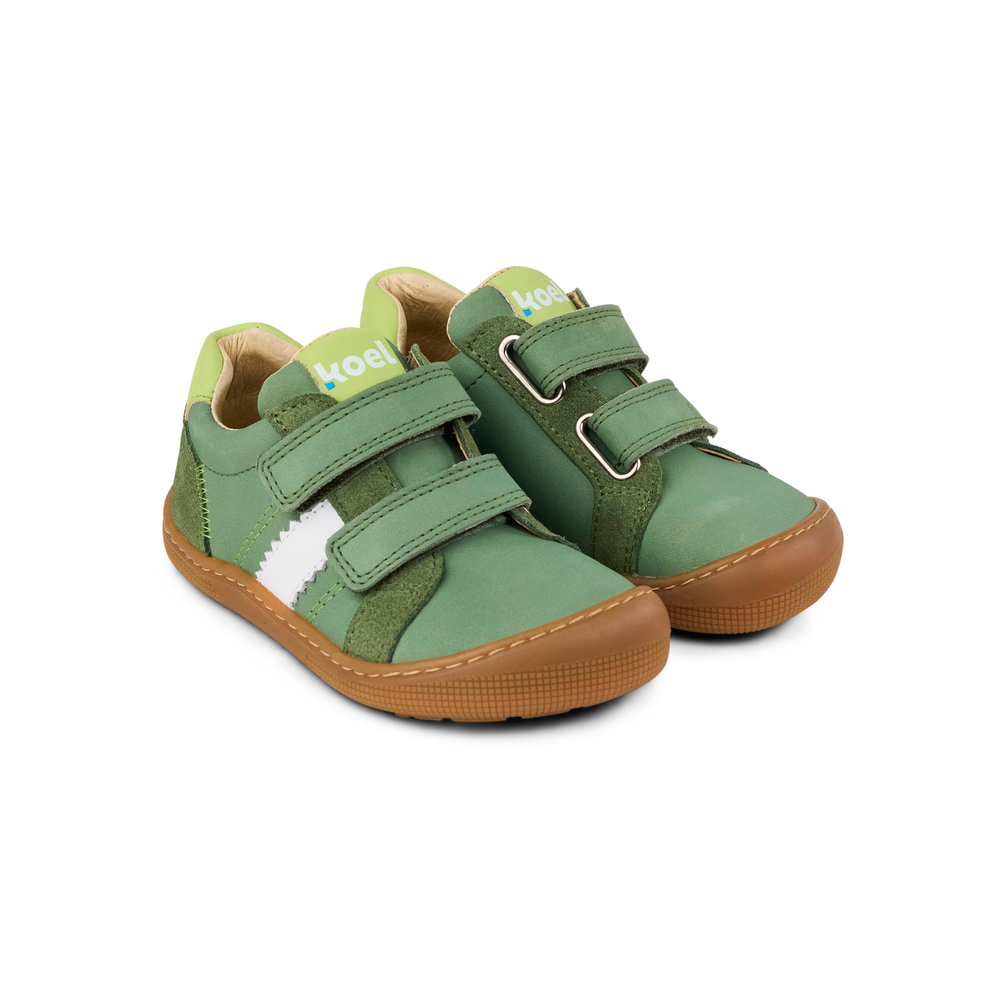 Koel Barefoot Denis Napa 3.0 Barfuß-Halbschuh mit Klettverschluss Green