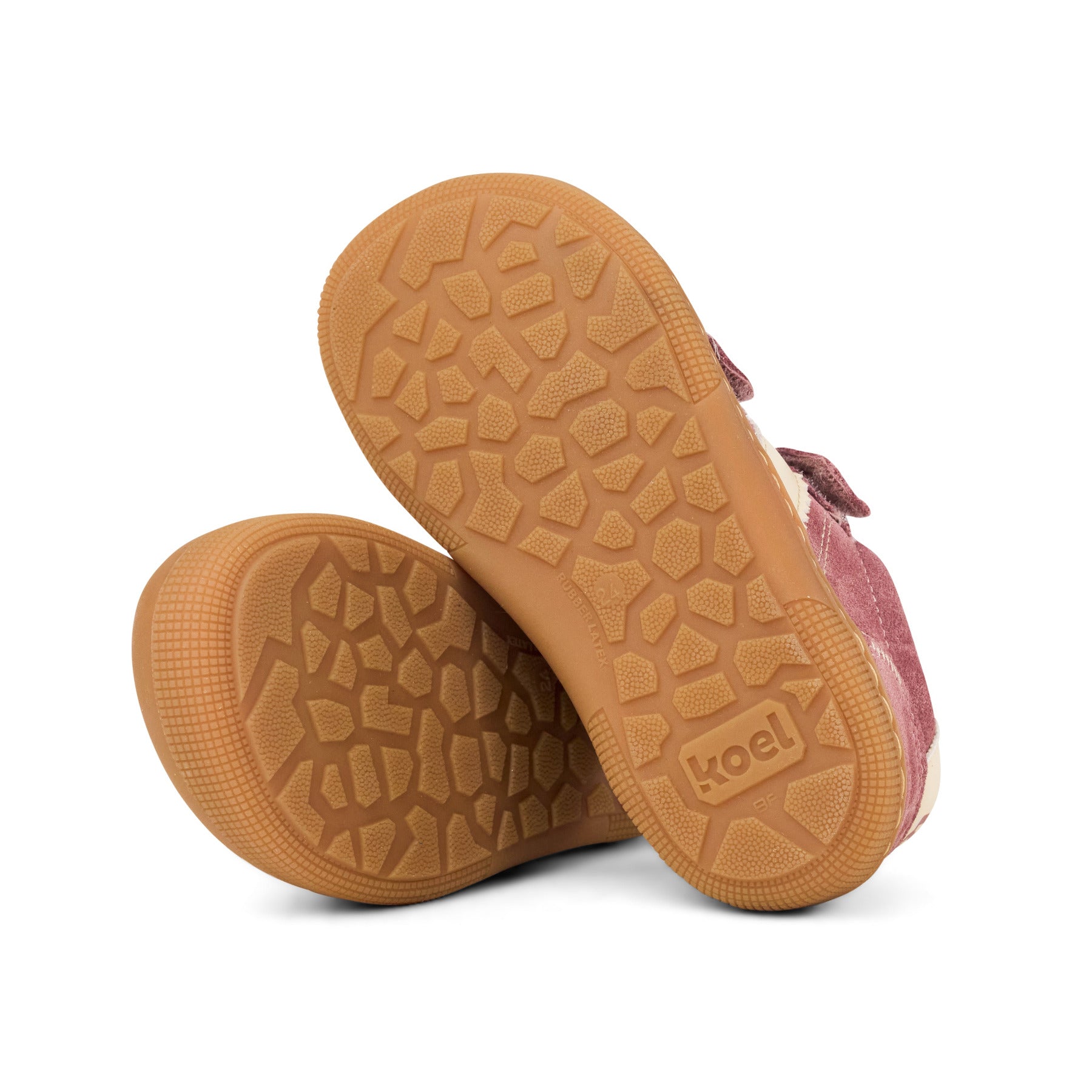 Koel Barefoot Denis Suede 3.0 Barfuß-Halbschuh mit Klettverschluss Old Pink - keks.
