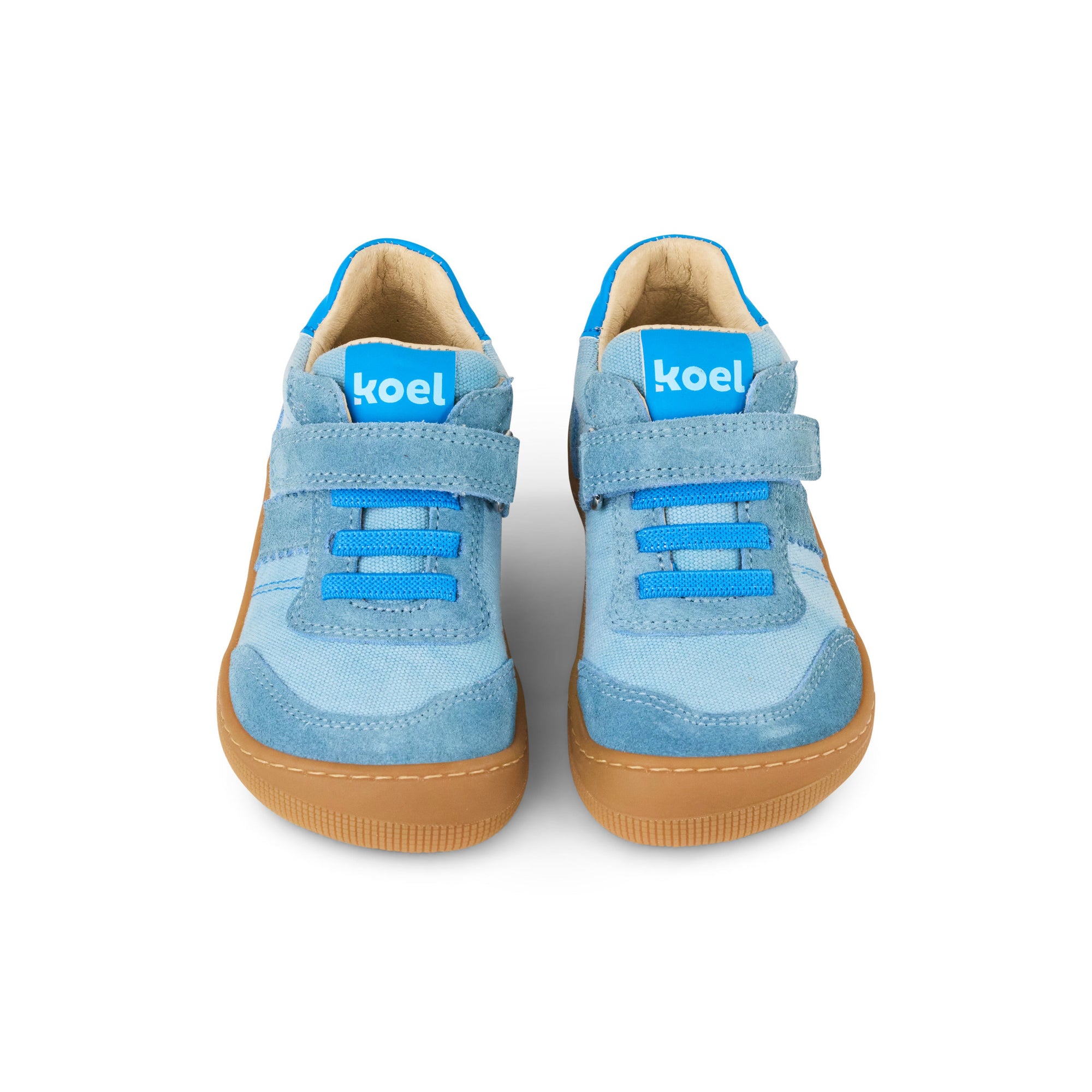 Koel Barefoot Dylan Cotton 3.0 Barfuß-Halbschuh mit Klett & Flexbändern Celeste - keks.