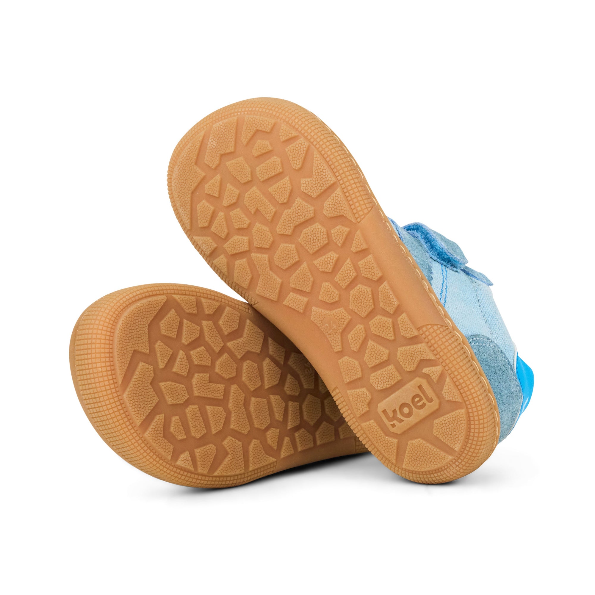 Koel Barefoot Dylan Cotton 3.0 Barfuß-Halbschuh mit Klett & Flexbändern Celeste - keks.