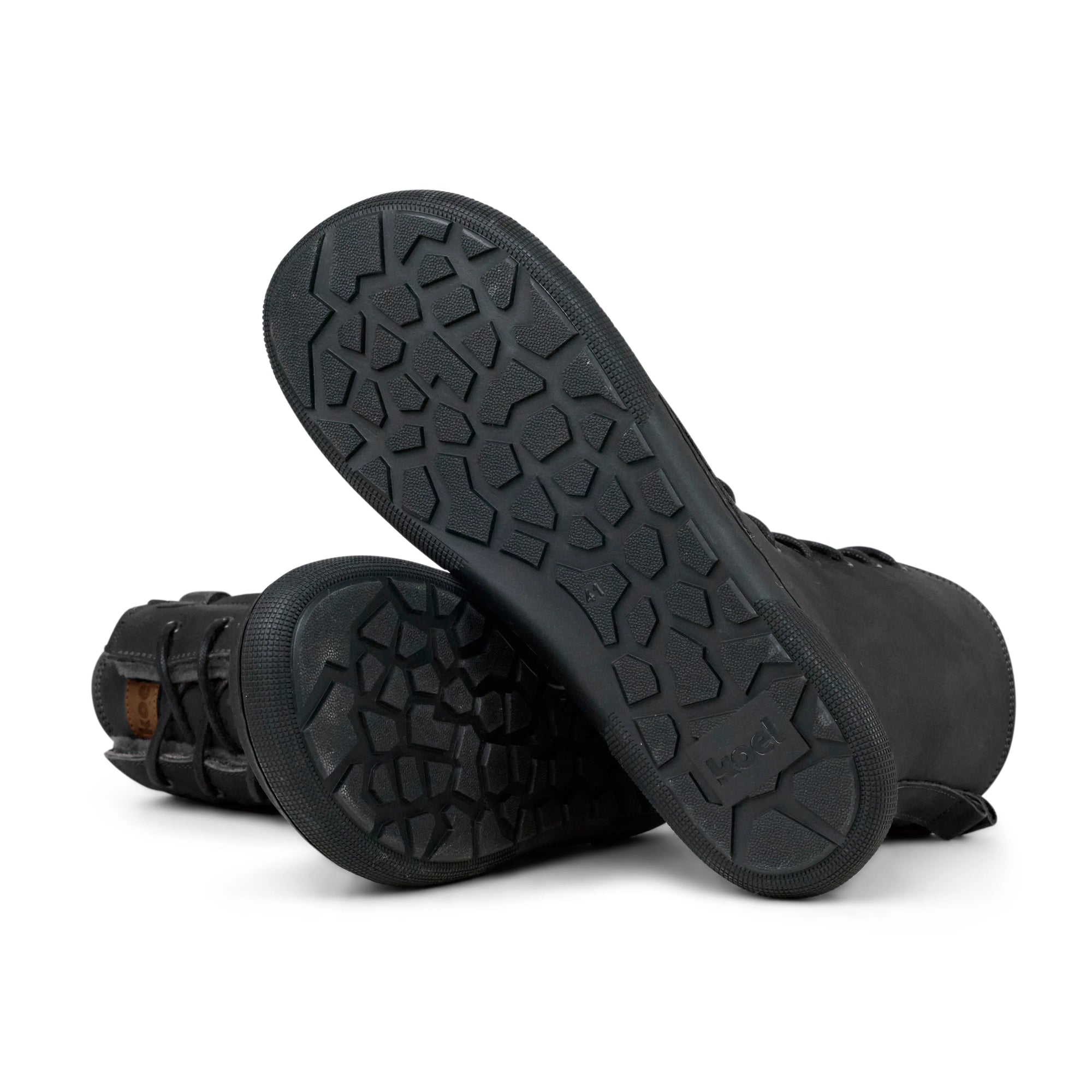 Koel Florence Lamb Black – Gummisohle detail, flache flexible Sohle ohne Sprengung