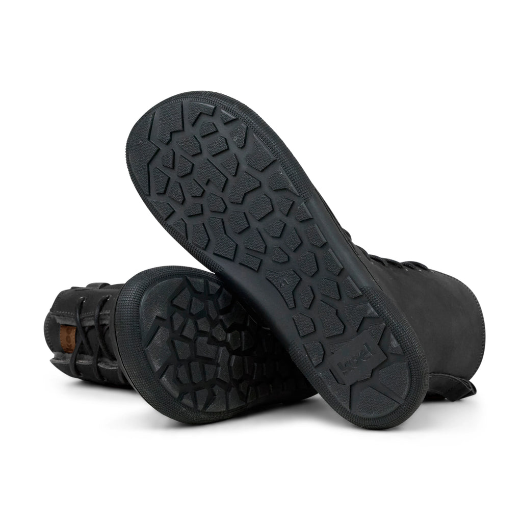 Koel Florence Lamb Black – Gummisohle detail, flache flexible Sohle ohne Sprengung