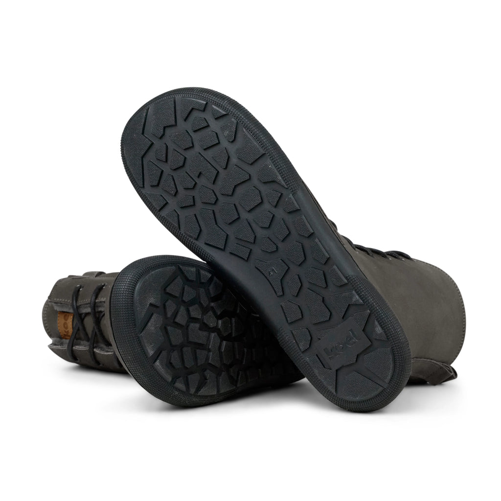 Koel Florence Lamb Dark Grey – Gummisohle detail, flache flexible Sohle ohne Sprengung