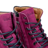Koel Women Barefoot Florence Barfuß-Schnürstiefelette mit Reißverschluss Bordo - keks.