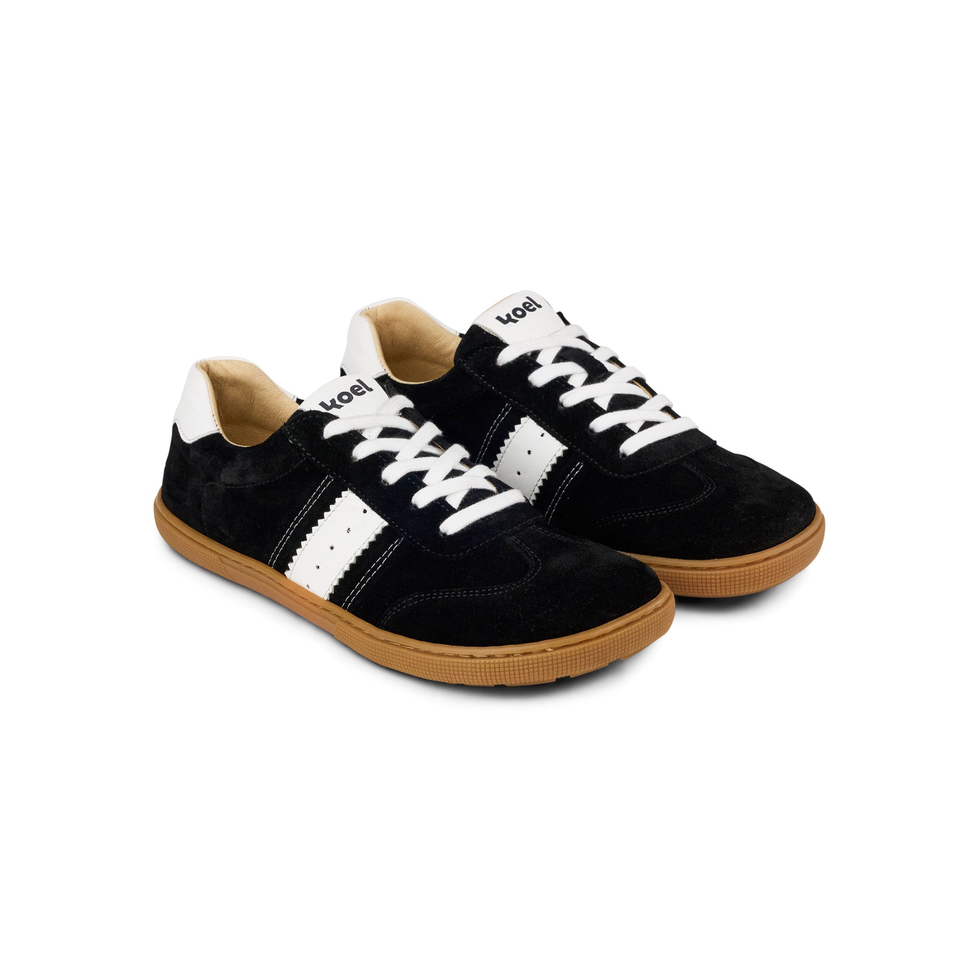 Koel Barefoot Francie II Suede 3.0 Barfuß-Sneaker zum Schnüren Black - keks.