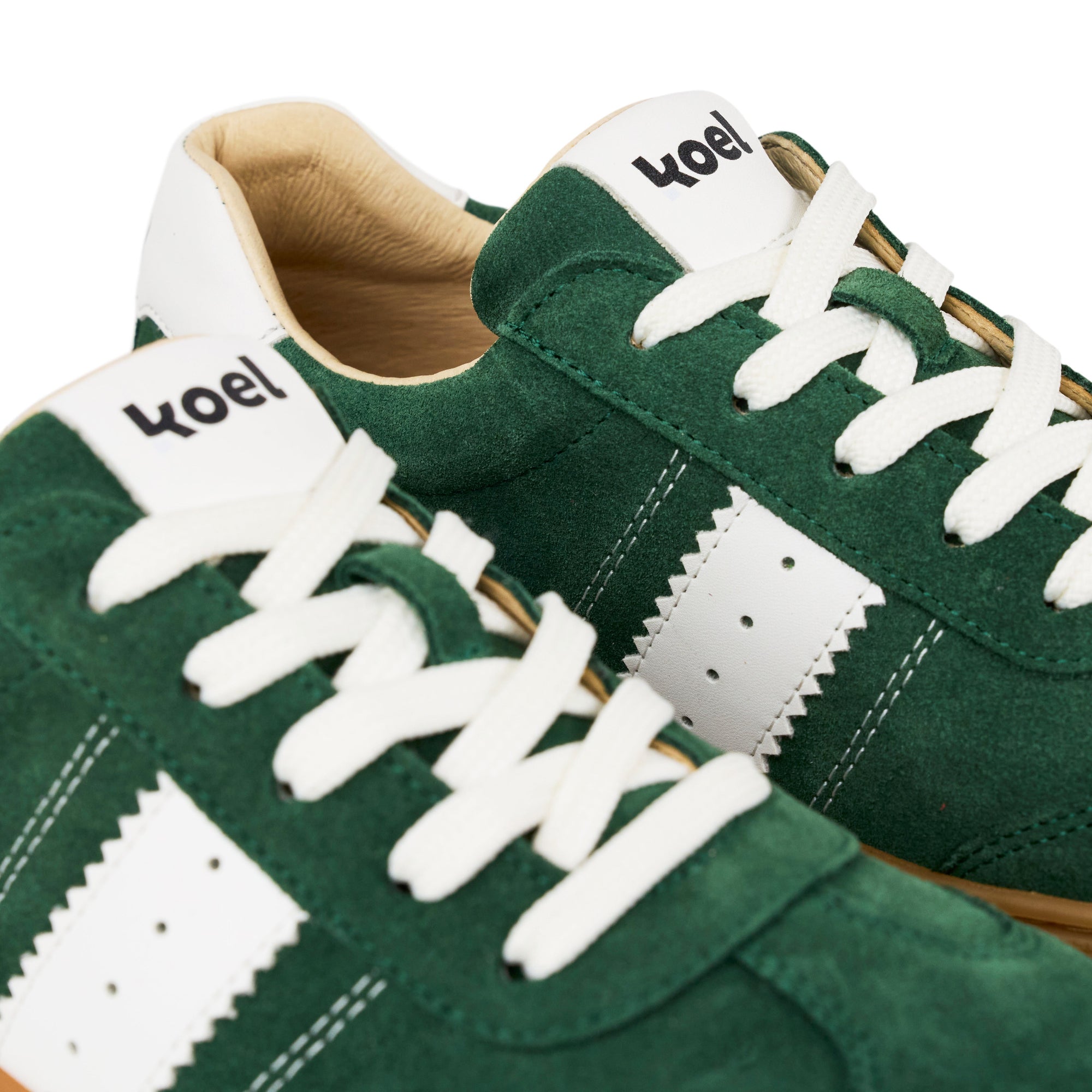 Koel Barefoot Francie II Suede 3.0 Barfuß-Sneaker zum Schnüren Khaki - keks.