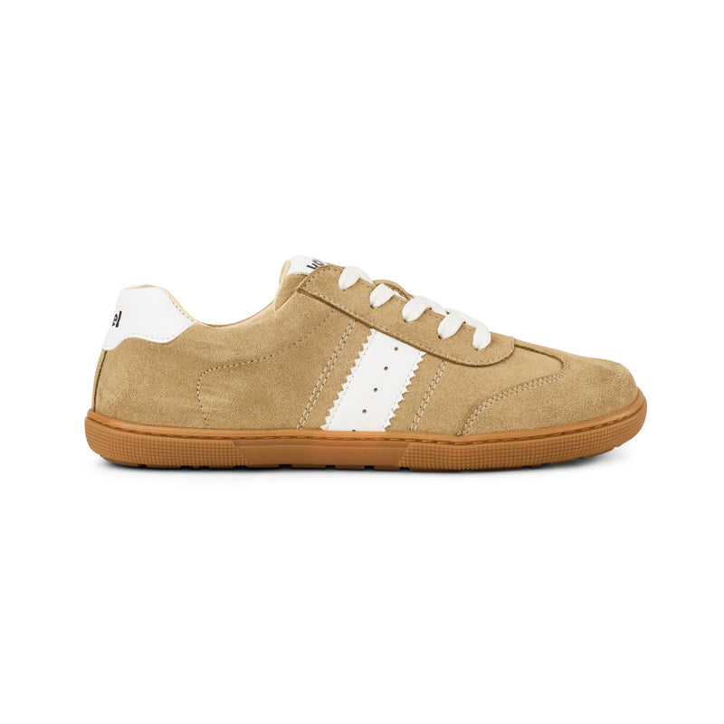 Koel Barefoot Francie II Suede 3.0 Barfuß-Sneaker zum Schnüren Beige - keks.