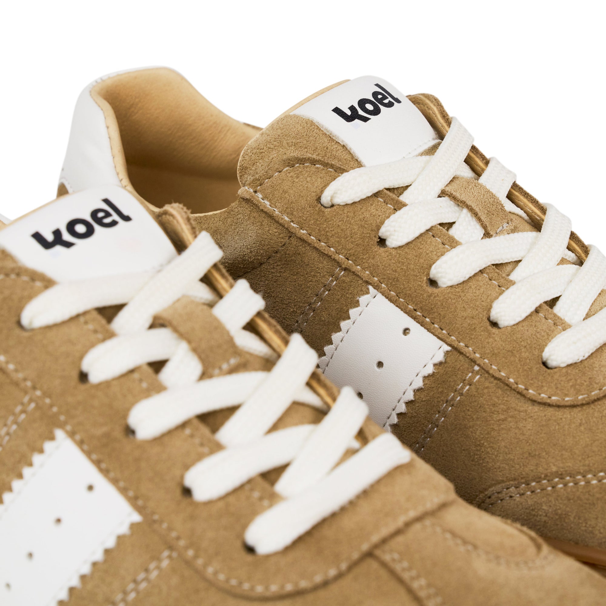 Koel Barefoot Francie II Suede 3.0 Barfuß-Sneaker zum Schnüren Beige - keks.