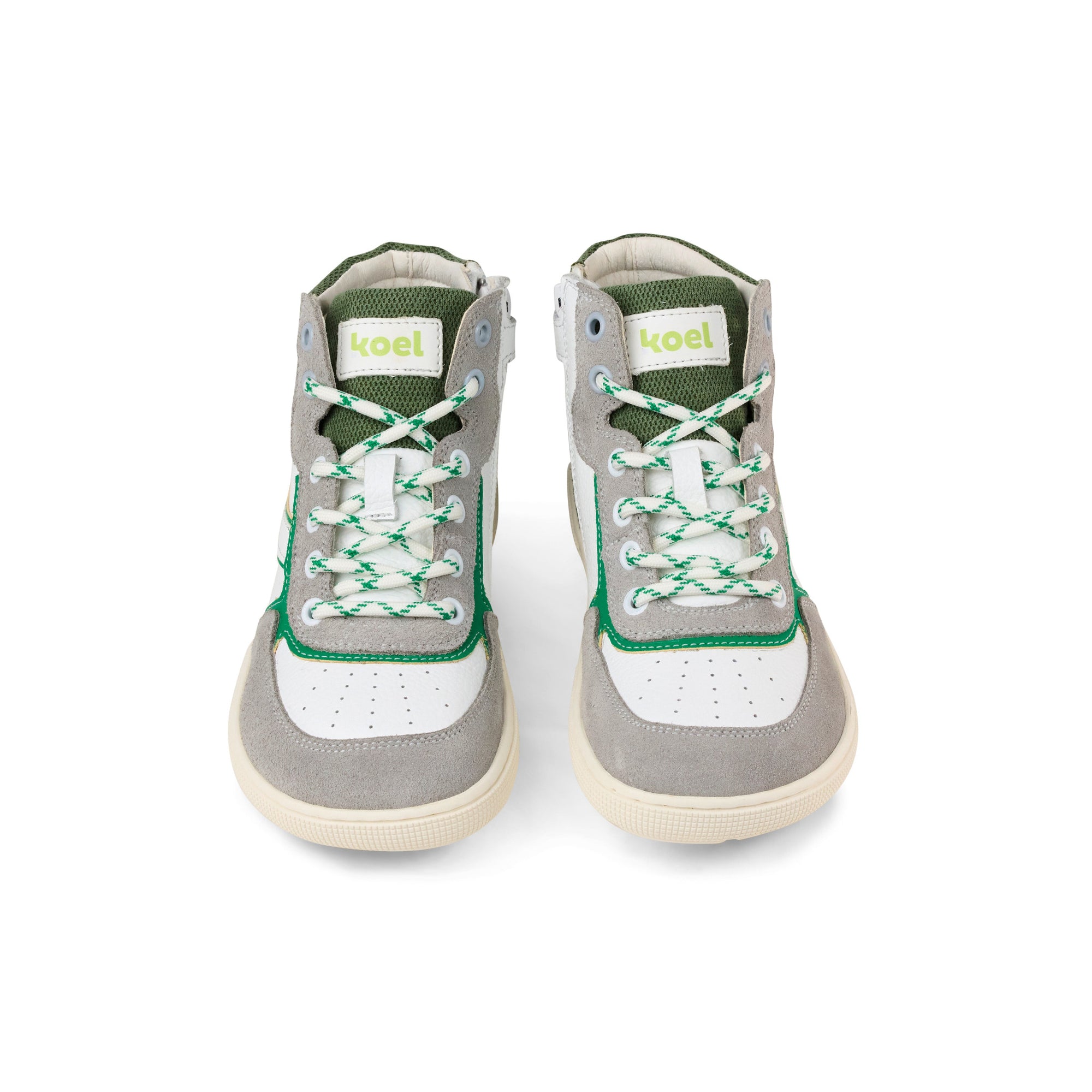 Koel Barefoot Danish Nappa Barfußsneaker mit Reißverschluss Green - keks.
