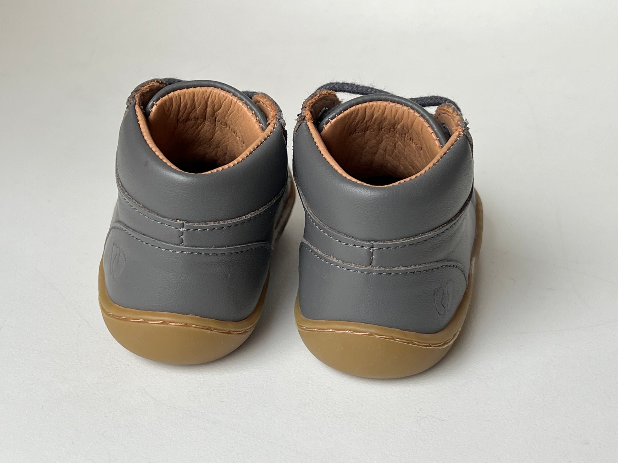 Telyoh Barefoot Y01113 Schnür Lauflerner DK Grey - keks.