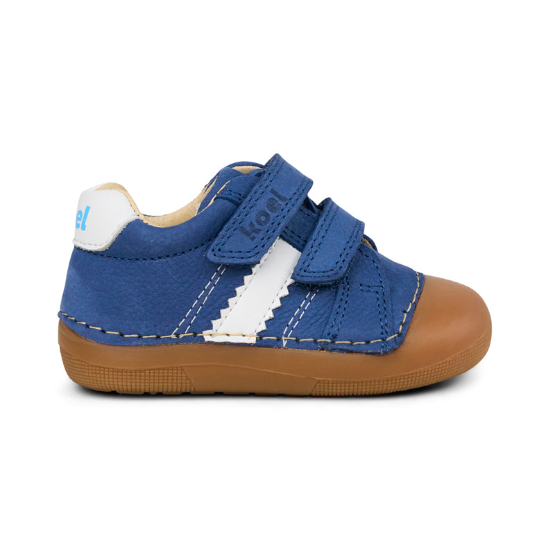 Koel Barefoot Archie Leather 3.0 Halbschuh mit Klettverschluss Jeans - keks.