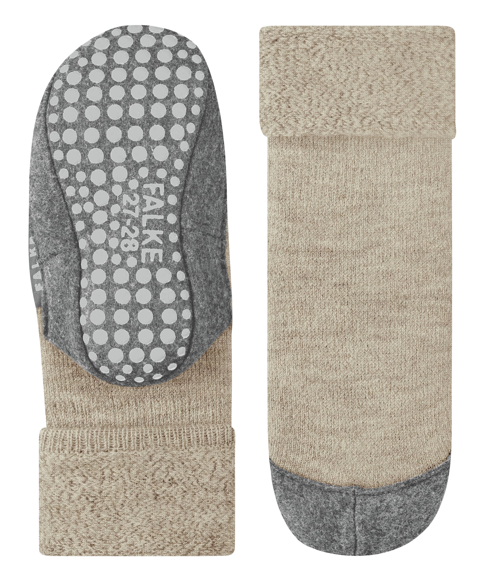 Falke Cosyshoe Minis Kinder Hausschuhe Sand Melange Beige