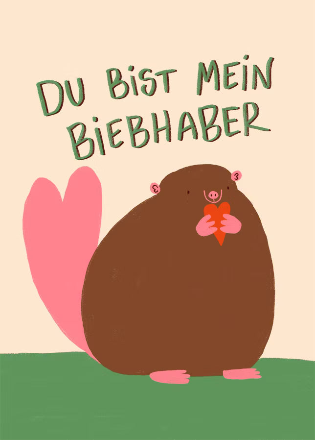 Postkarte Biebhaber - keks.