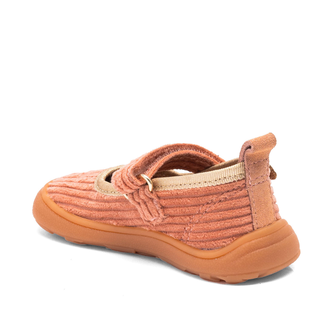 Bisgaard Barefoot Ballet Hausschuh aus Breitcord Rose - keks.