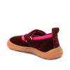 Bisgaard Barefoot Ballet Hausschuh aus Samt Bordeaux - keks.