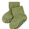 Falke Cotton Catspads Babys Haussocken Ferngreen