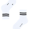 Falke Dynamic Kindersocken Weiß mit schwarzen Streifen