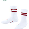 Falke Dynamic Kindersocken Weiß mit roten Streifen