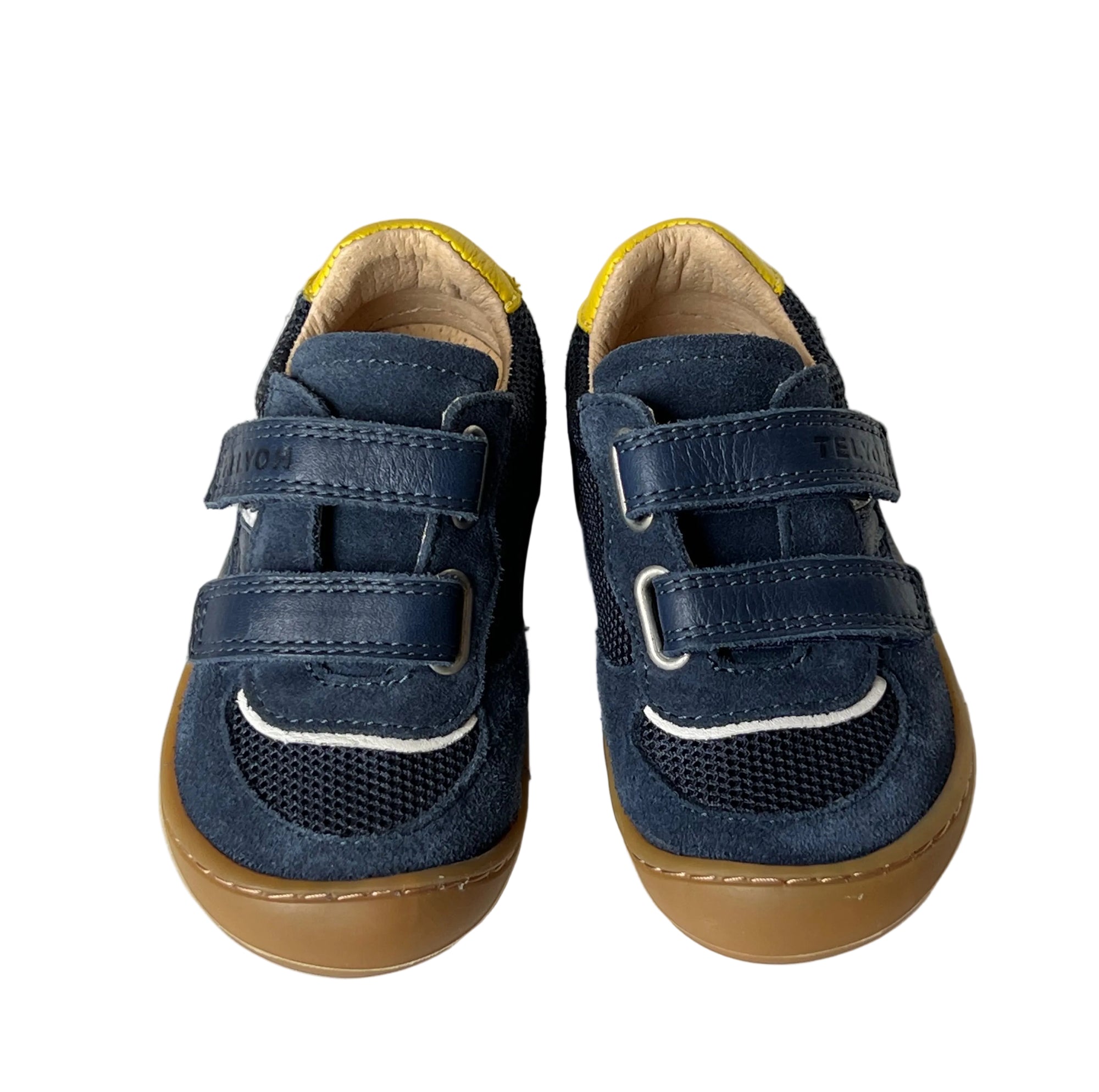 Telyoh Barefoot Y01141 Halbschuh Mesh mit Klettverschluss Navy - keks.