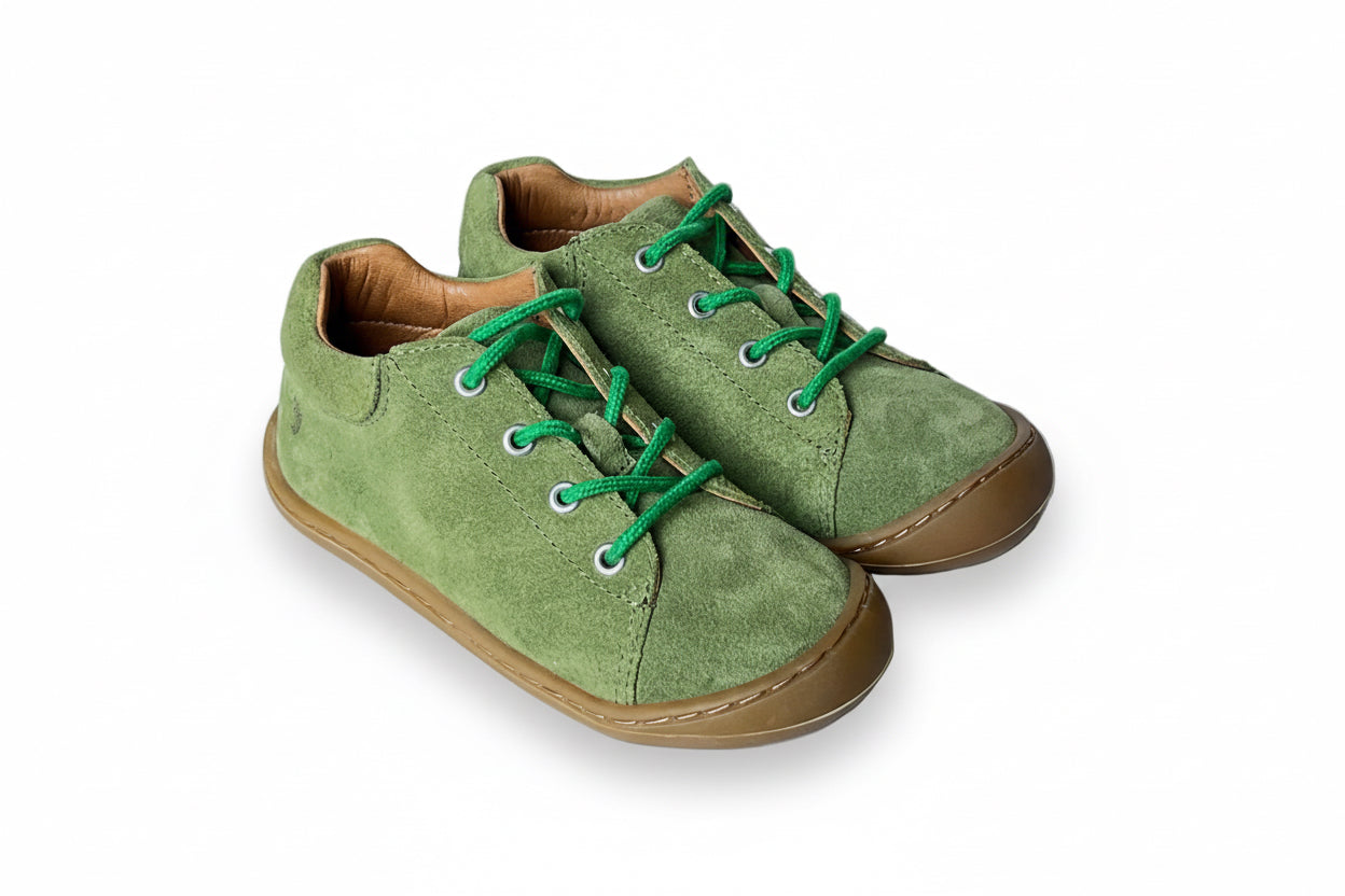 Telyoh Barefoot Y01148 Schnür Lauflerner Sage Suede - keks.