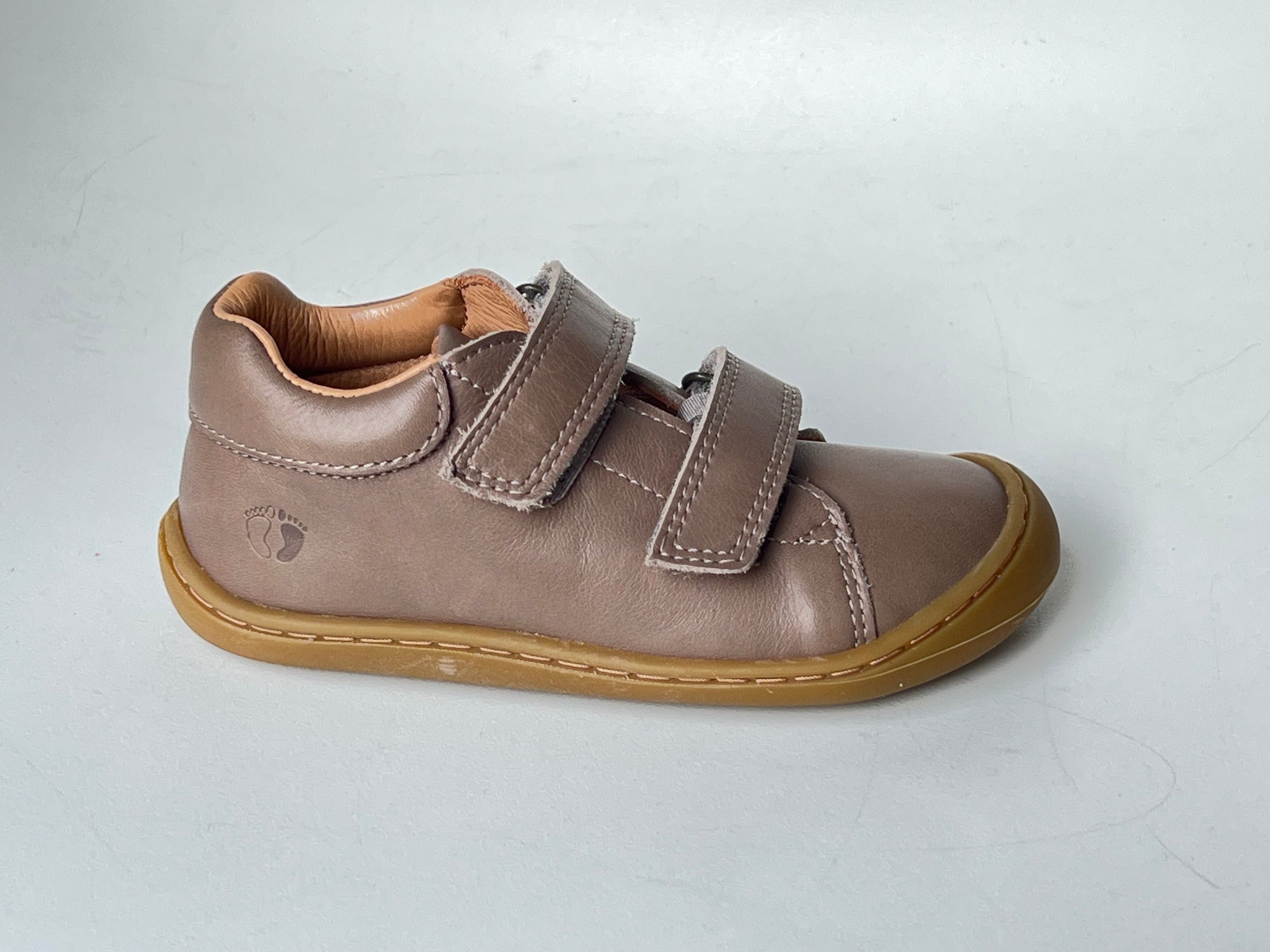 Telyoh Barefoot Y01161 Klett Halbschuh Taupe - keks.