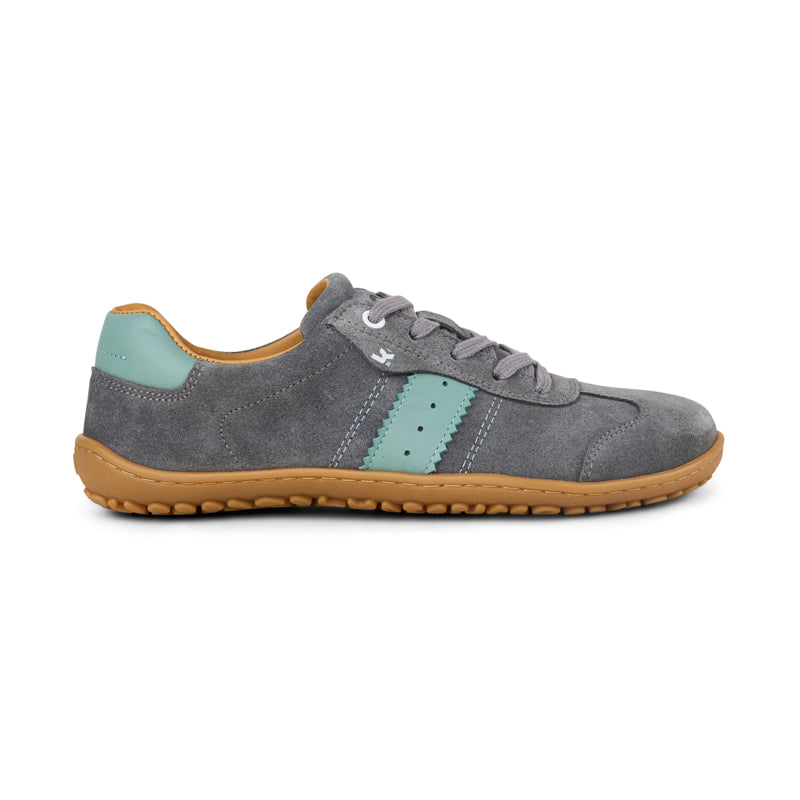 Koel Barefoot Ila Suede 3.0 Barfuß-Sneaker zum Schnüren Grey - keks.