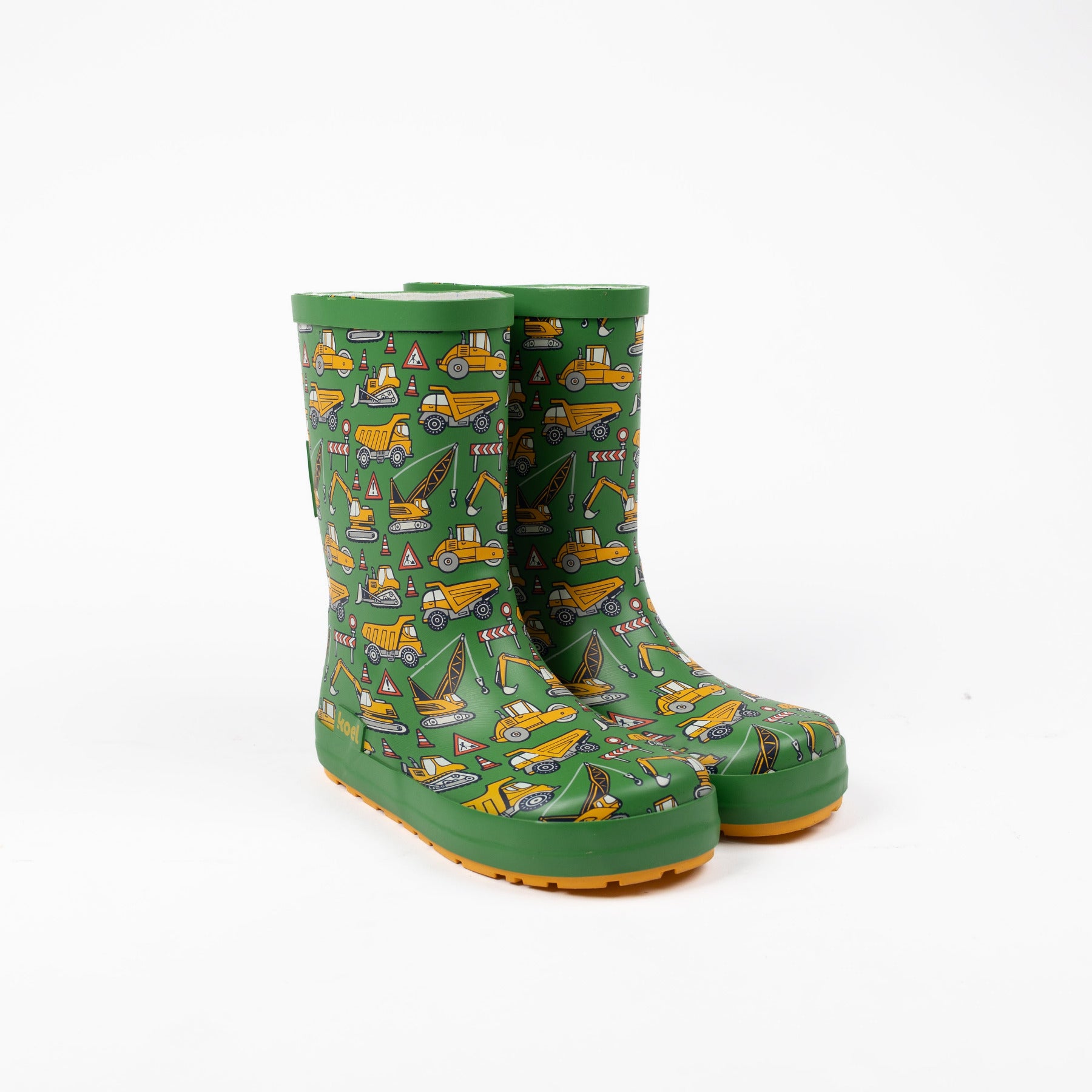 Koel Barefoot Wini Bare Multi Barfuß-Gummistiefel Green Tractor - keks.