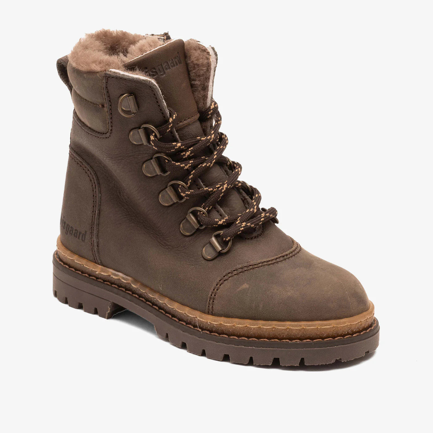 Bisgaard Schnürboots Gert mit Lammfell RUSTIC BROWN
