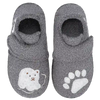 Nanga Leila 2.0 Little Polar Bear Grau Weiche Hausschuhe aus Schurwolle mit Klett