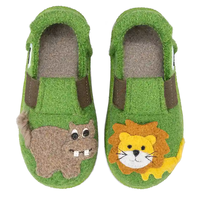 Nanga Jungle Kings 2.0 Kuschelige Hausschuhe aus Wolle mit Gummiband