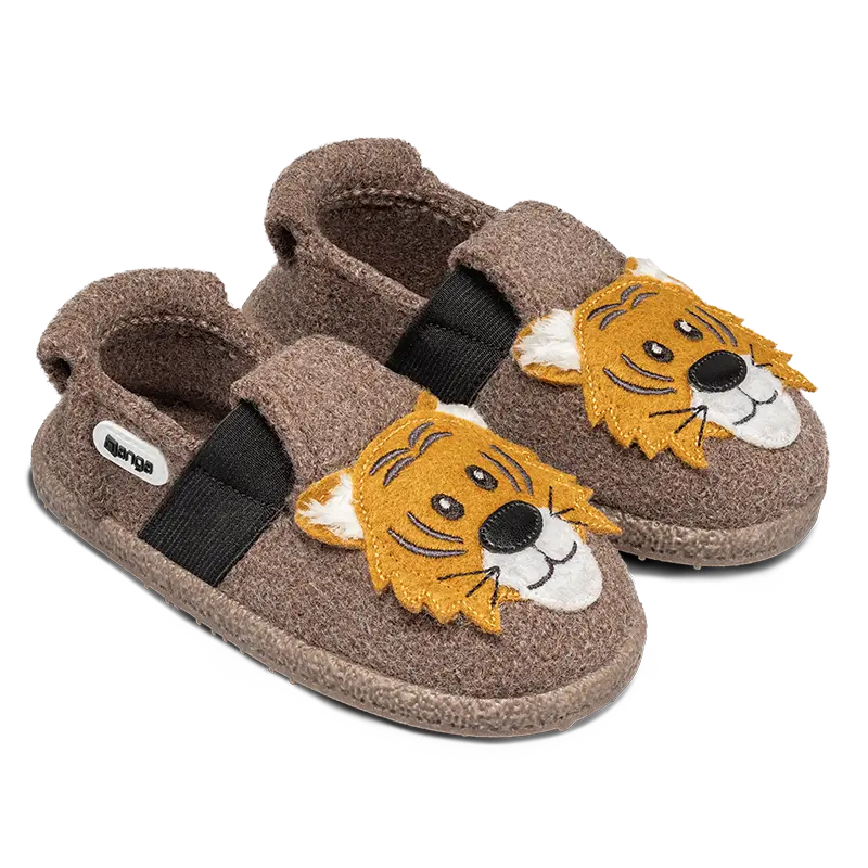 Nanga Roar Tiger 2.0 Kuschelige Hausschuhe aus Wolle mit Gummiband