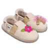 Nanga Little Horse 2.0 Kuschelige Hausschuhe aus Wolle mit Gummiband Beige