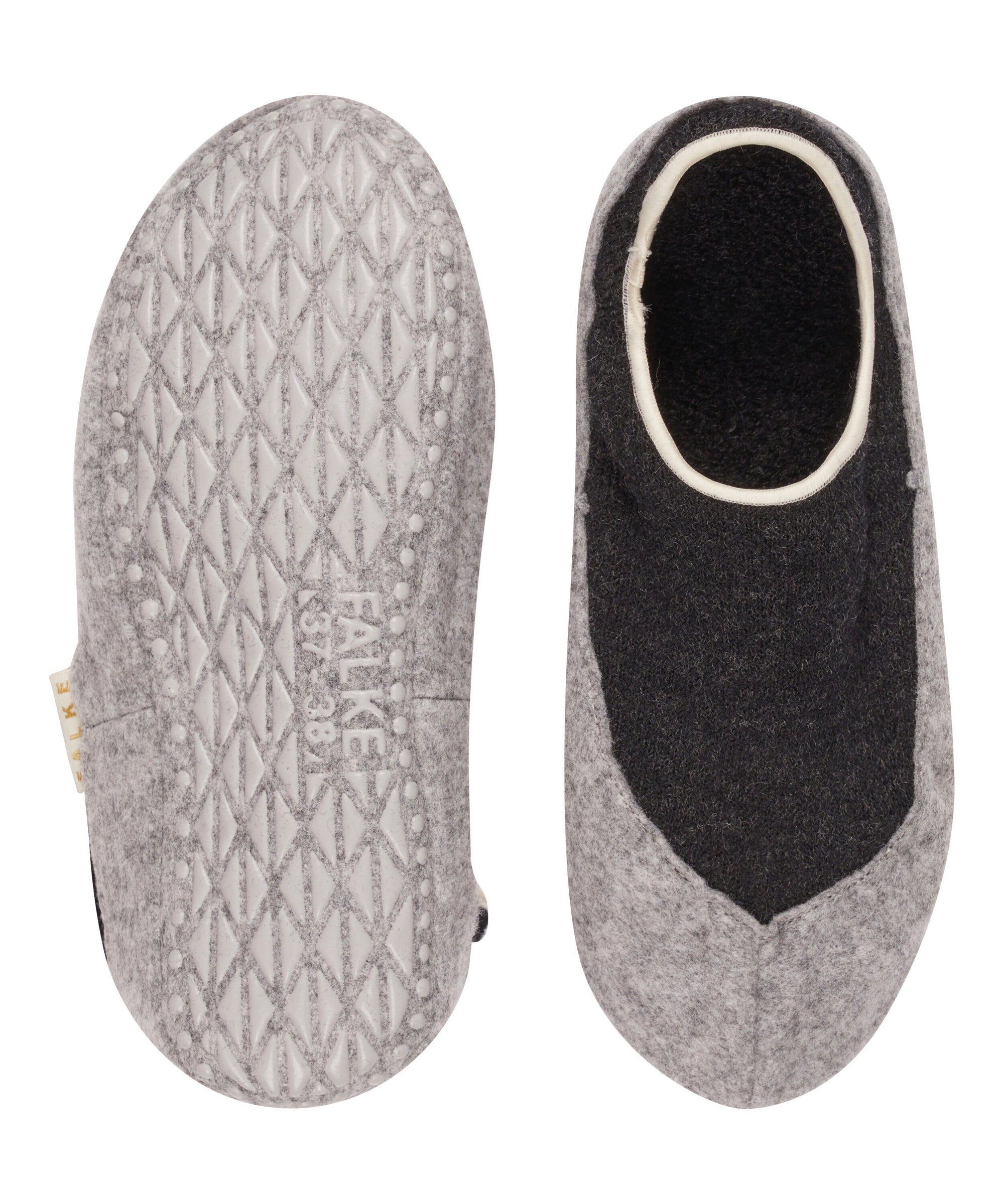 Falke Cosyshoe Damen Hausschuhe Anthra Melange Grau
