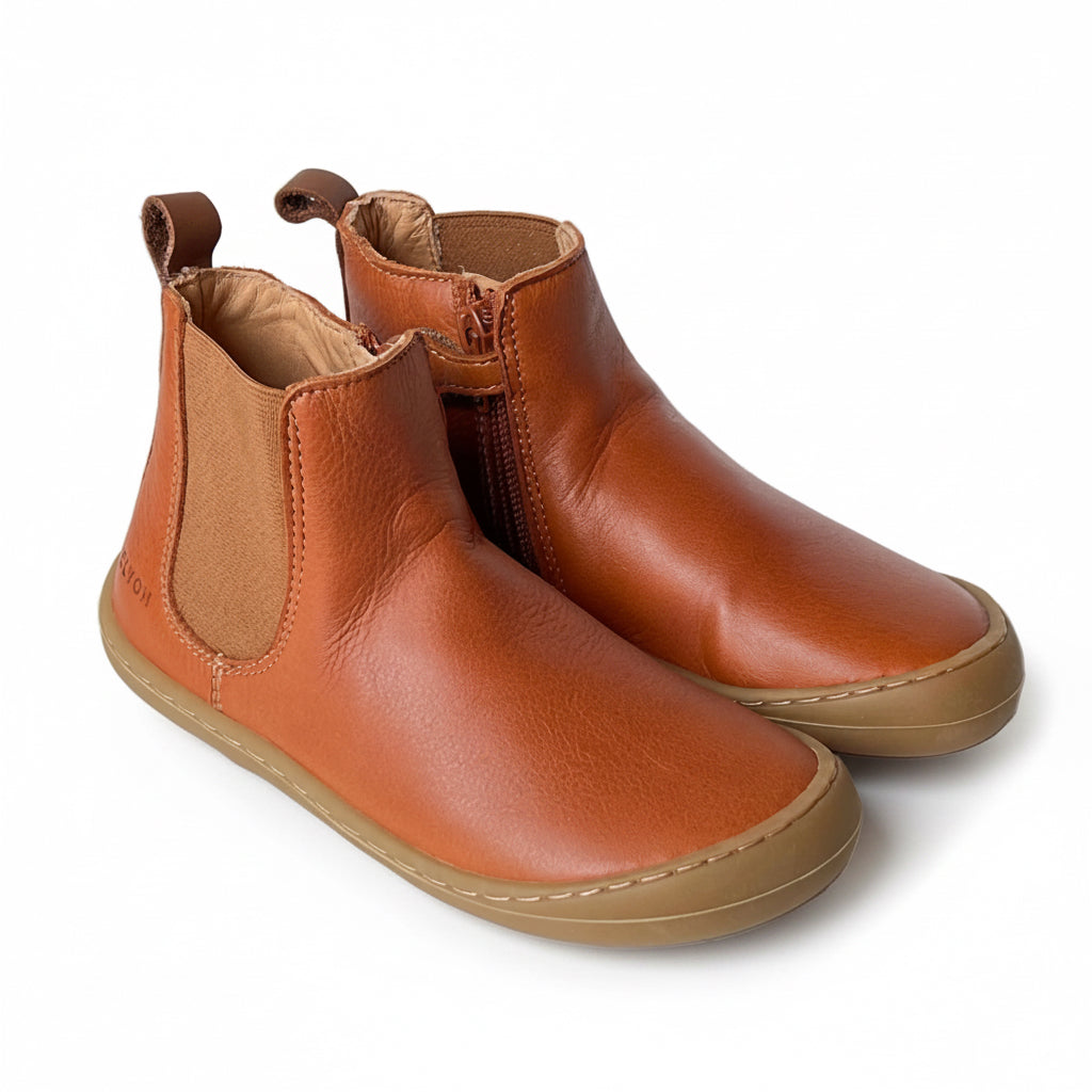 Telyoh Barefoot Y01160 Chelsea Haselnuss Braun - keks.