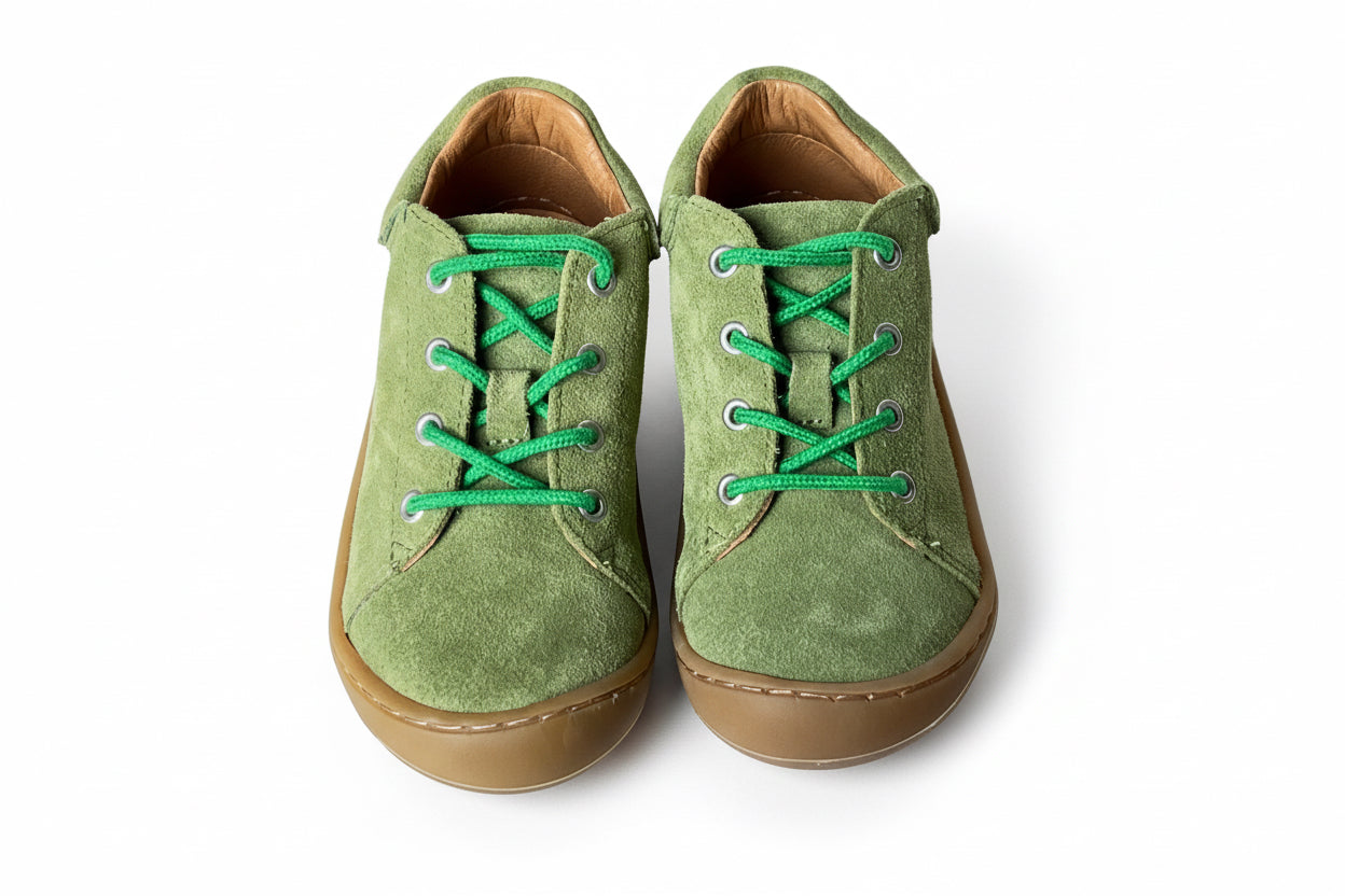 Telyoh Barefoot Y01148 Schnür Lauflerner Sage Suede - keks.