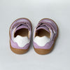 Telyoh Barefoot Y01141 Halbschuh Mesh mit Klettverschluss Lilac Flieder - keks.