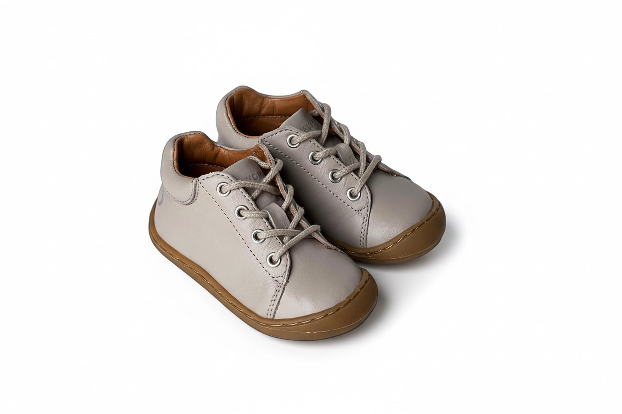 Telyoh Barefoot Y01148 Schnür Lauflerner Mouse Grey - keks.