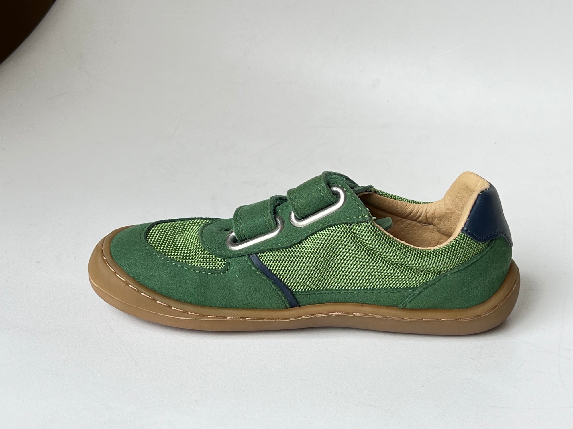Telyoh Barefoot YVG1142 Vegane Halbschuhe Mesh mit Klettverschluss Grün - keks.