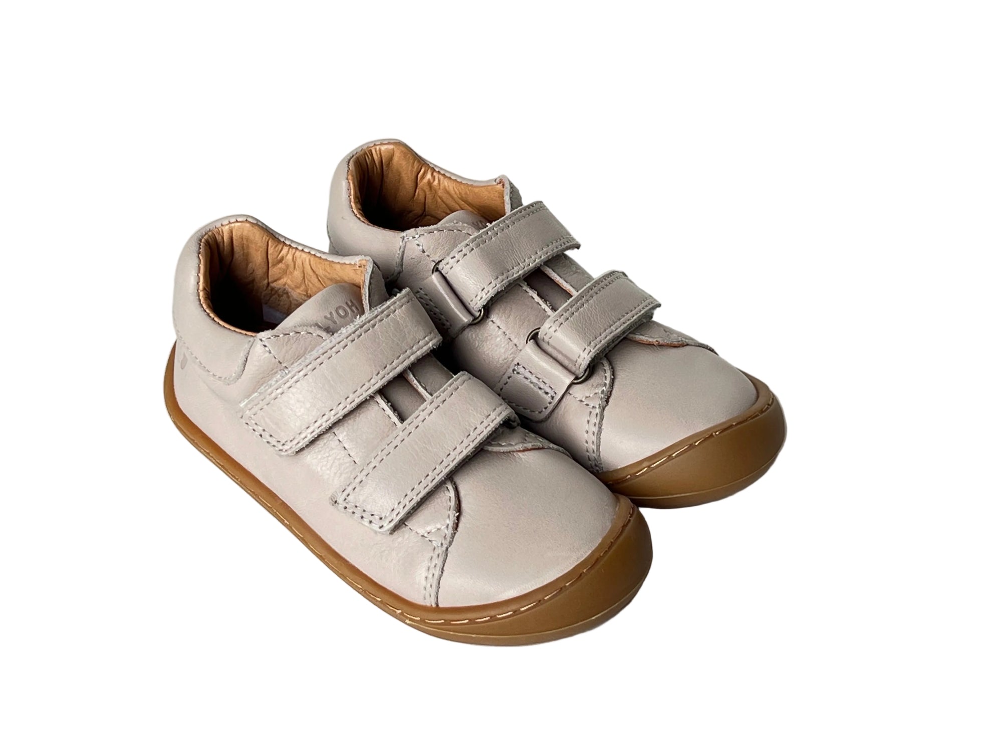Telyoh Barefoot Y01161 Klett Halbschuh Grey Nappa - keks.