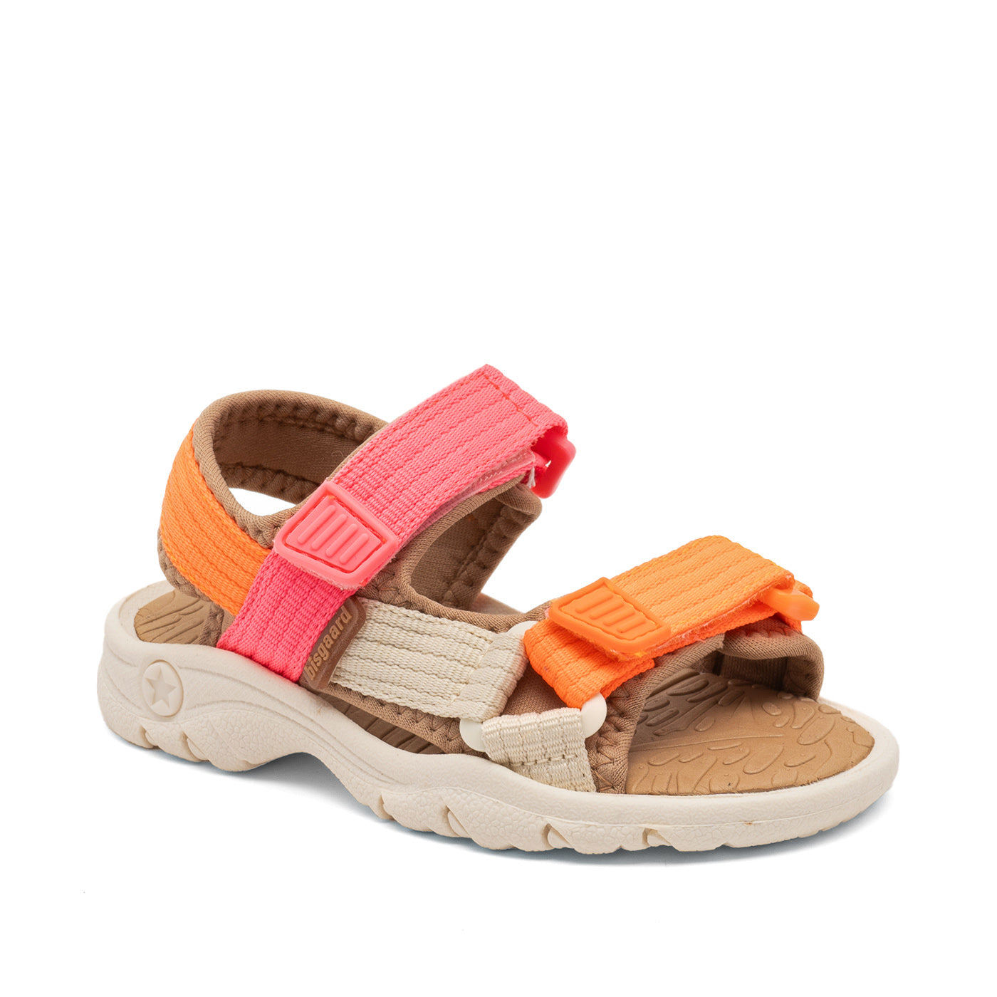 Bissgaard Nico Wassersandalen mit Klettverschluss in Pink, bequeme Kindersandalen aus weichem Material