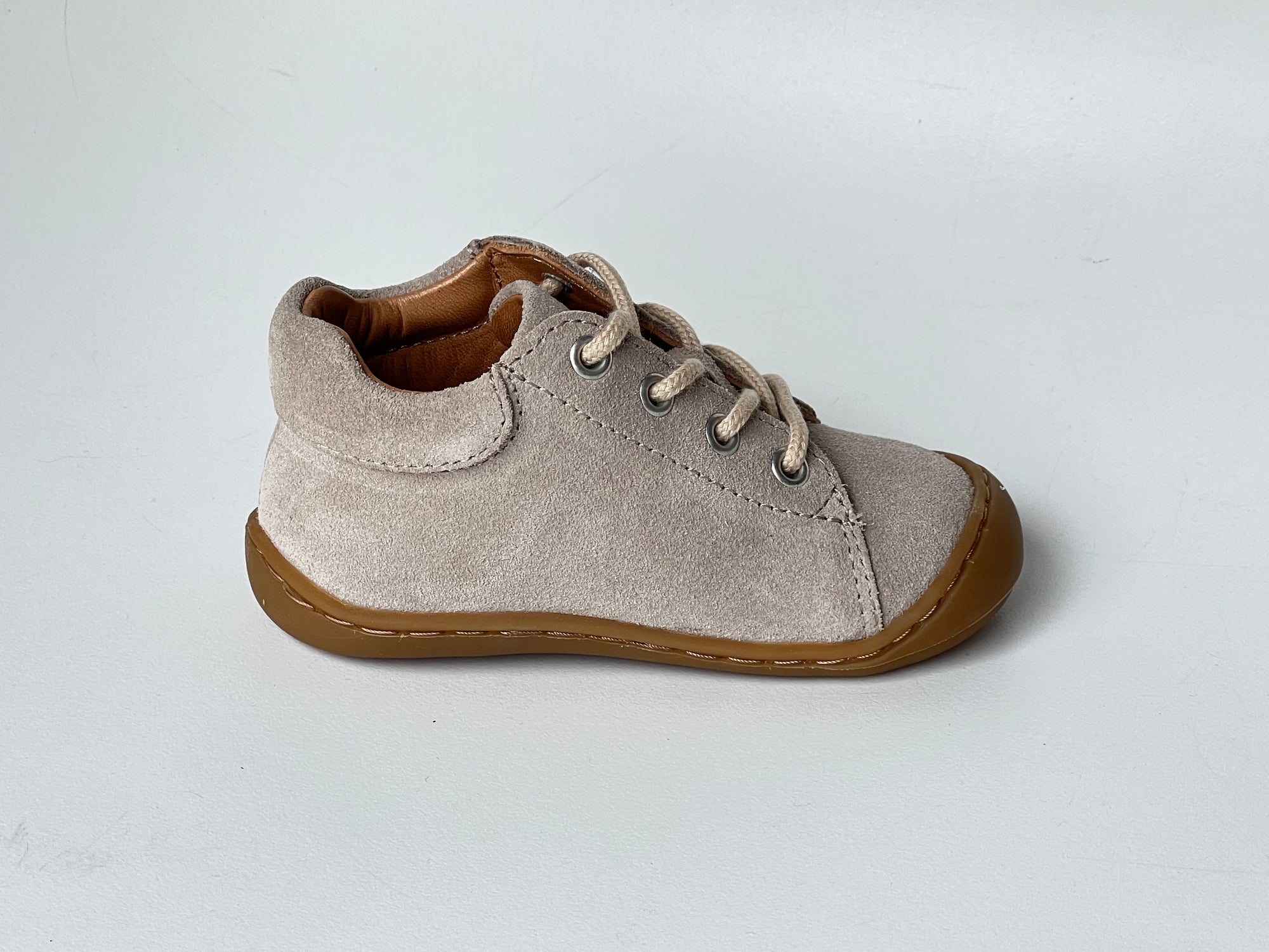 Telyoh Barefoot Y01148 Schnür Lauflerner Sand Suede - keks.
